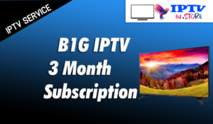B1G IPTV 3 Months Subscription Service